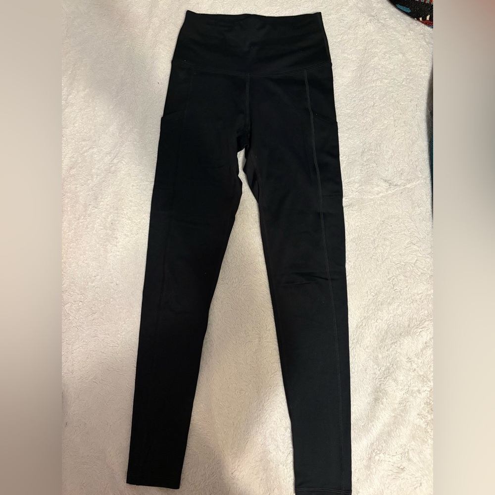 Aerie/AE Black High-Waisted Leggings With Pockets